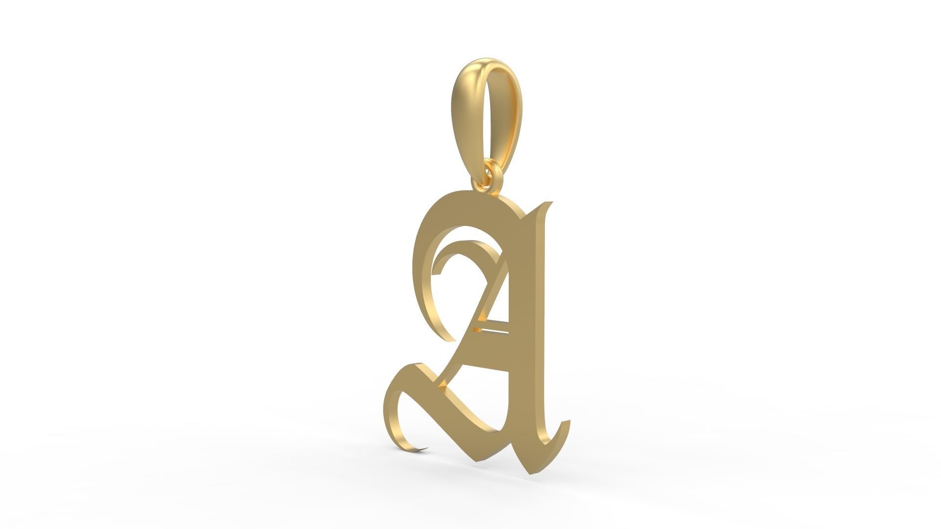 Initial Letters Pendant Avestrava Regular A 3D print model_1