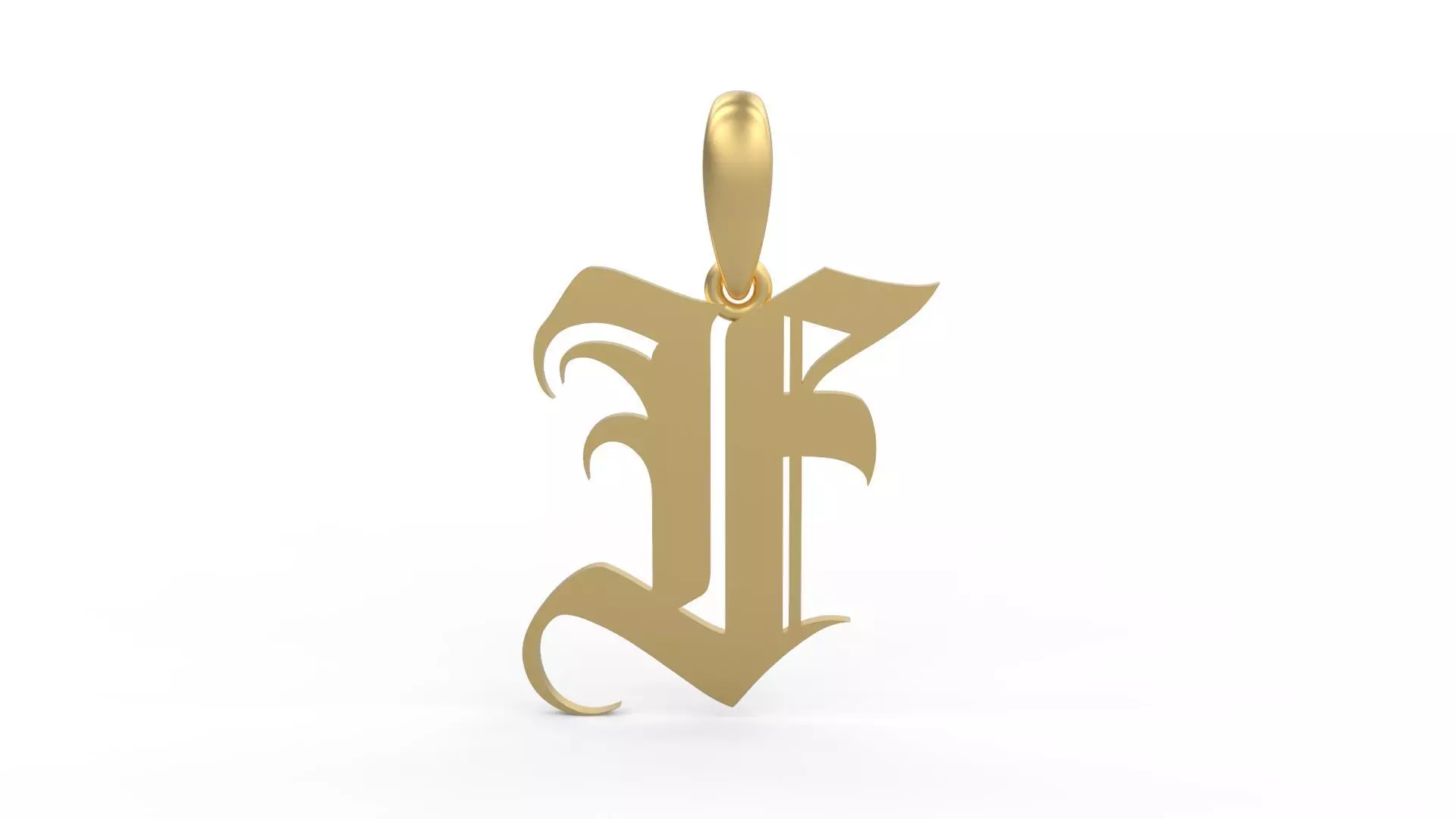 Initial Letters Pendant Avestrava Regular F 3D print model_0