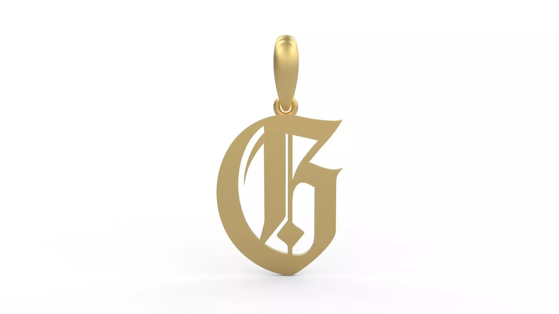 Initial Letters Pendant Avestrava Regular G 3D print model_0