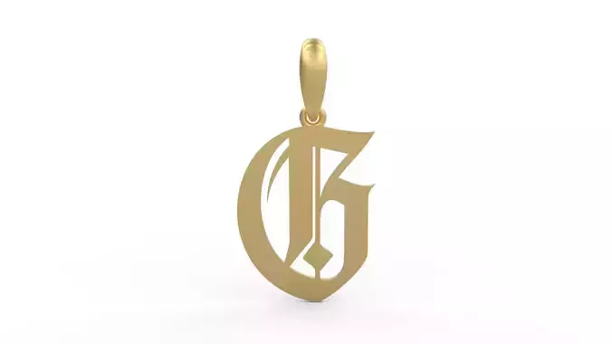 Initial Letters Pendant Avestrava Regular G