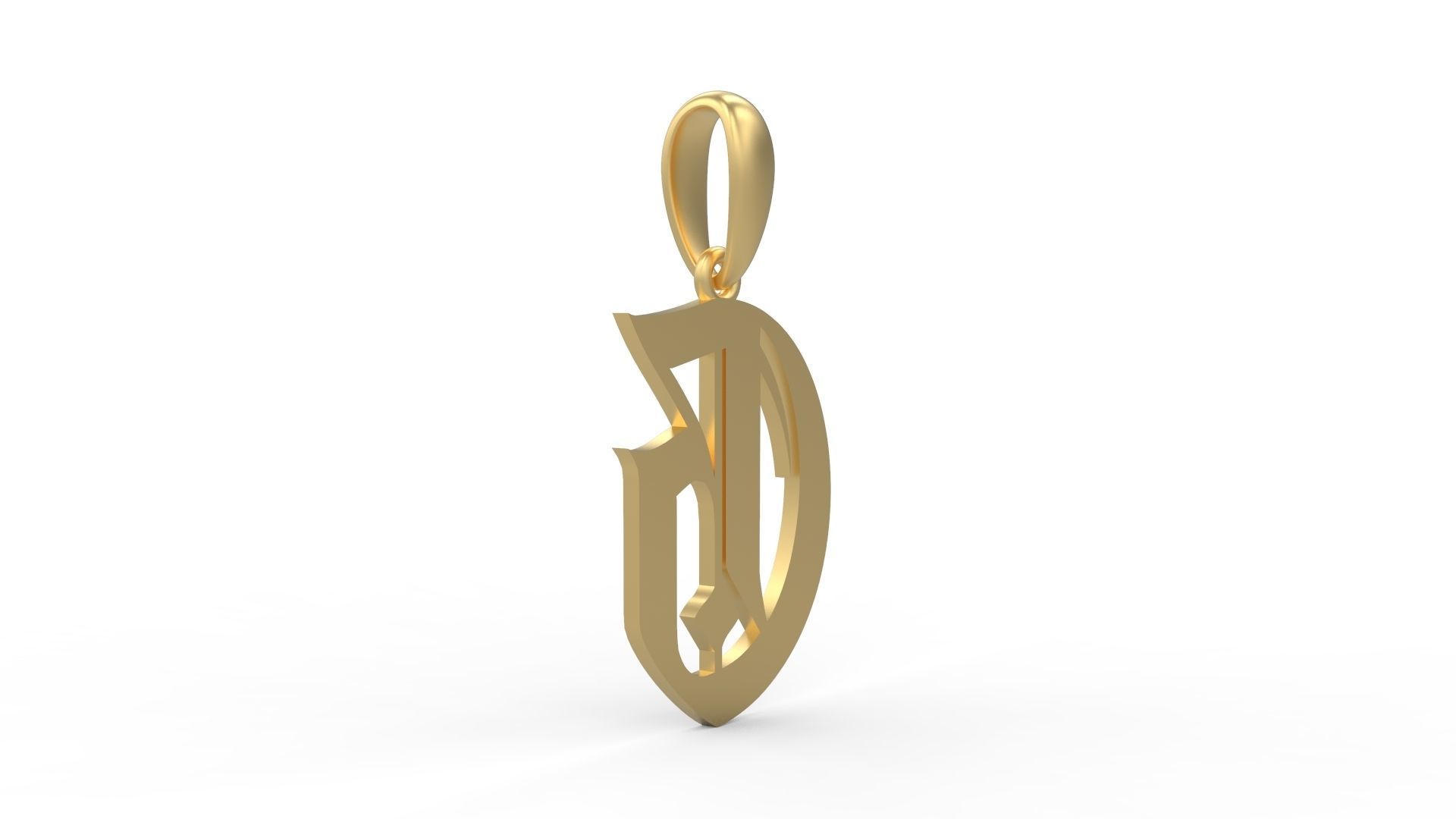 Initial Letters Pendant Avestrava Regular G 3D print model_3