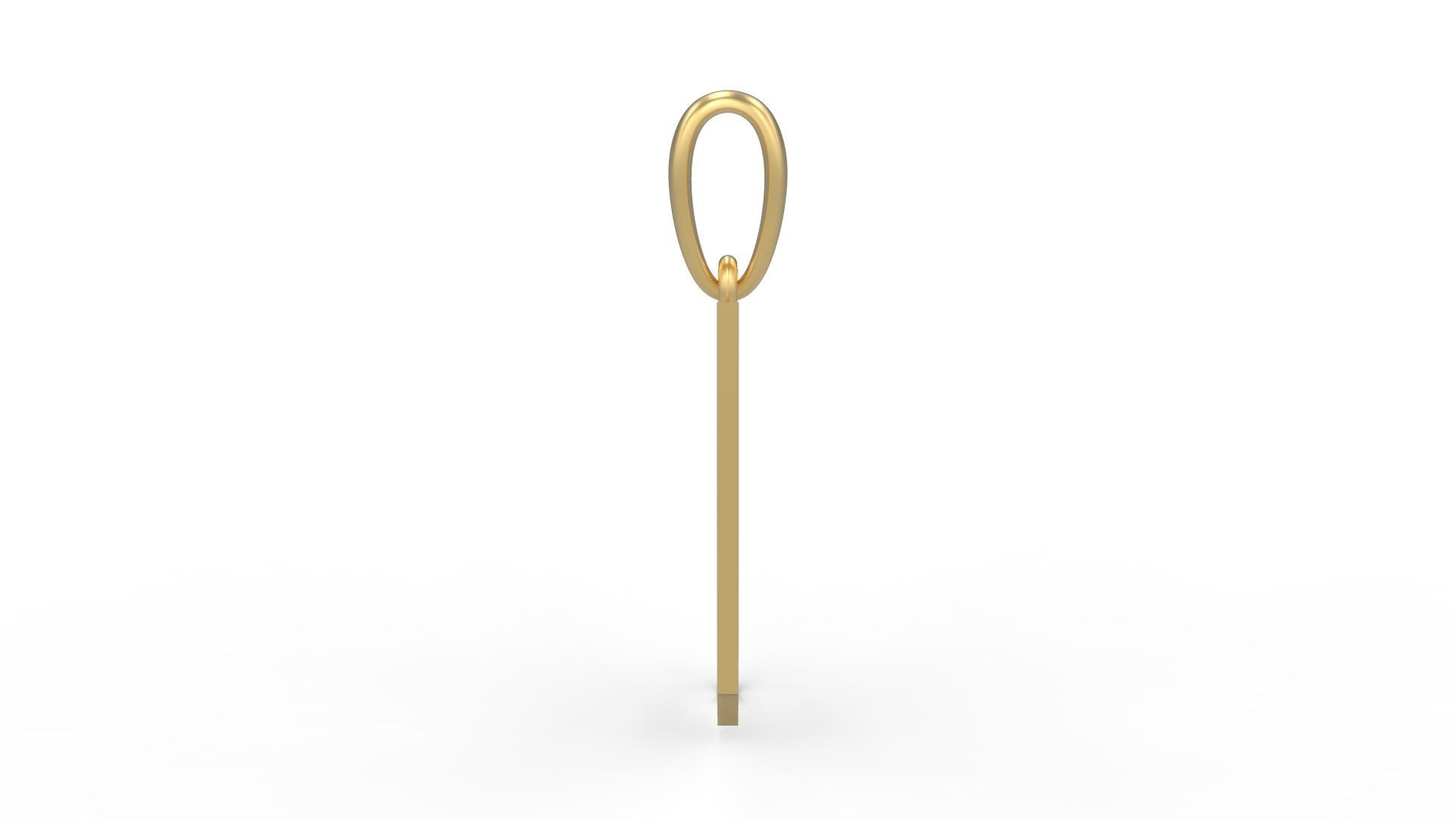 Initial Letters Pendant Avestrava Regular I 3D print model_2