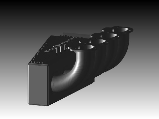 Intake manifold Free 3D model_2
