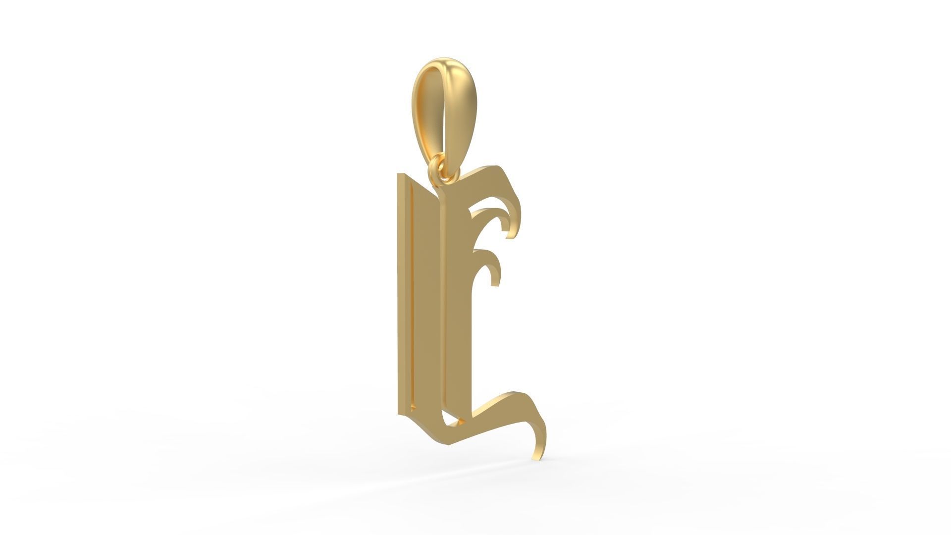 Initial Letters Pendant Avestrava Regular J 3D print model_3