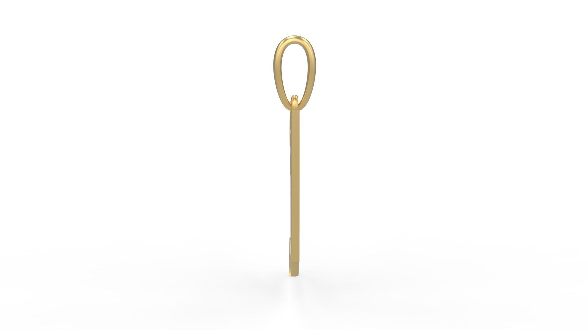 Initial Letters Pendant Avestrava Regular J 3D print model_2