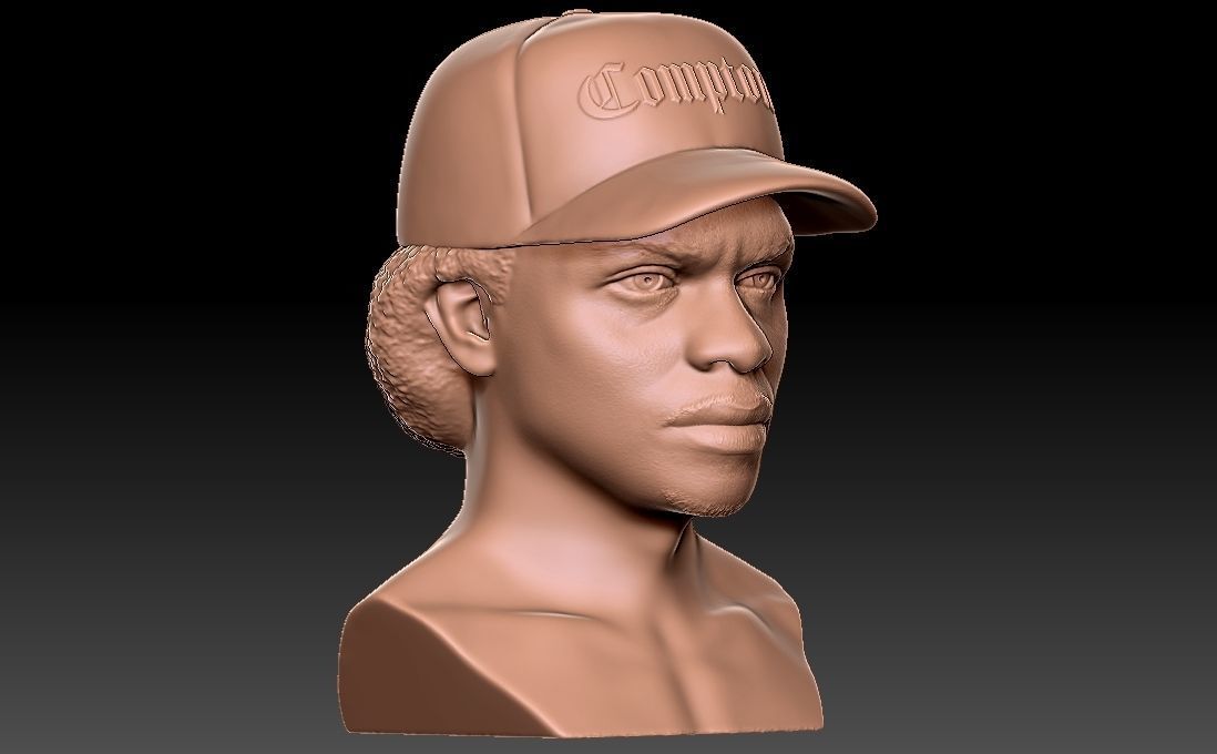 Eazy-E bust for 3D printing 3D print model_9