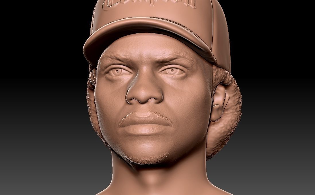 Eazy-E bust for 3D printing 3D print model_17