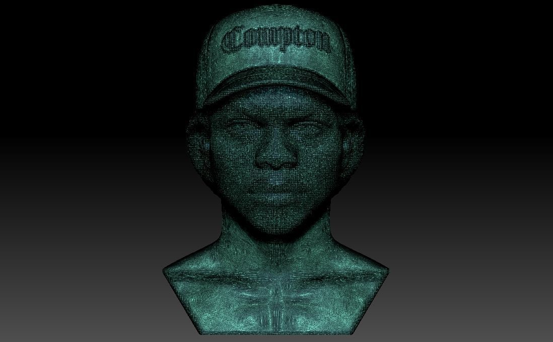 Eazy-E bust for 3D printing 3D print model_25