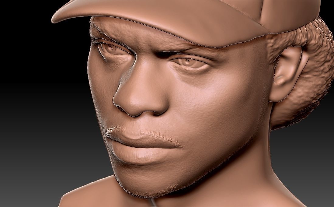 Eazy-E bust for 3D printing 3D print model_15