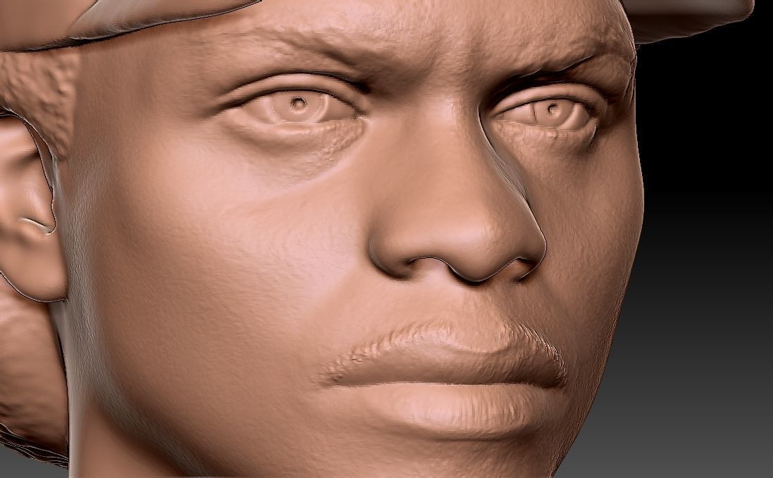 Eazy-E bust for 3D printing 3D print model_13