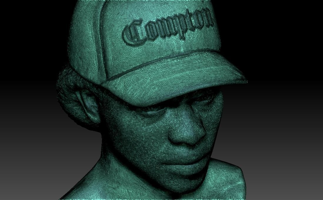 Eazy-E bust for 3D printing 3D print model_28
