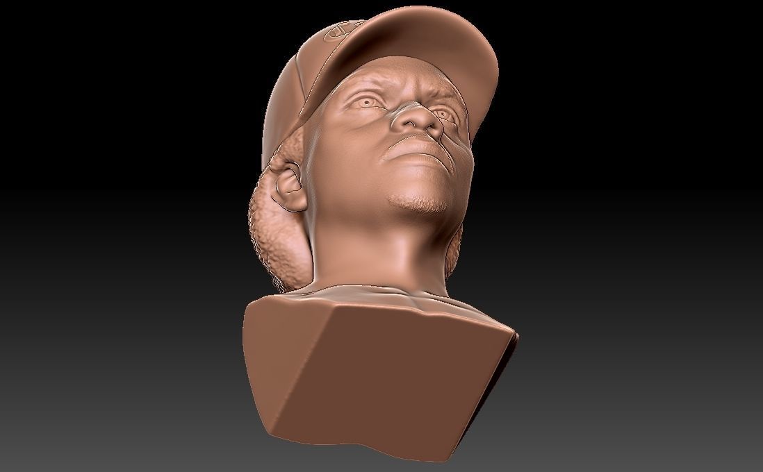 Eazy-E bust for 3D printing 3D print model_18