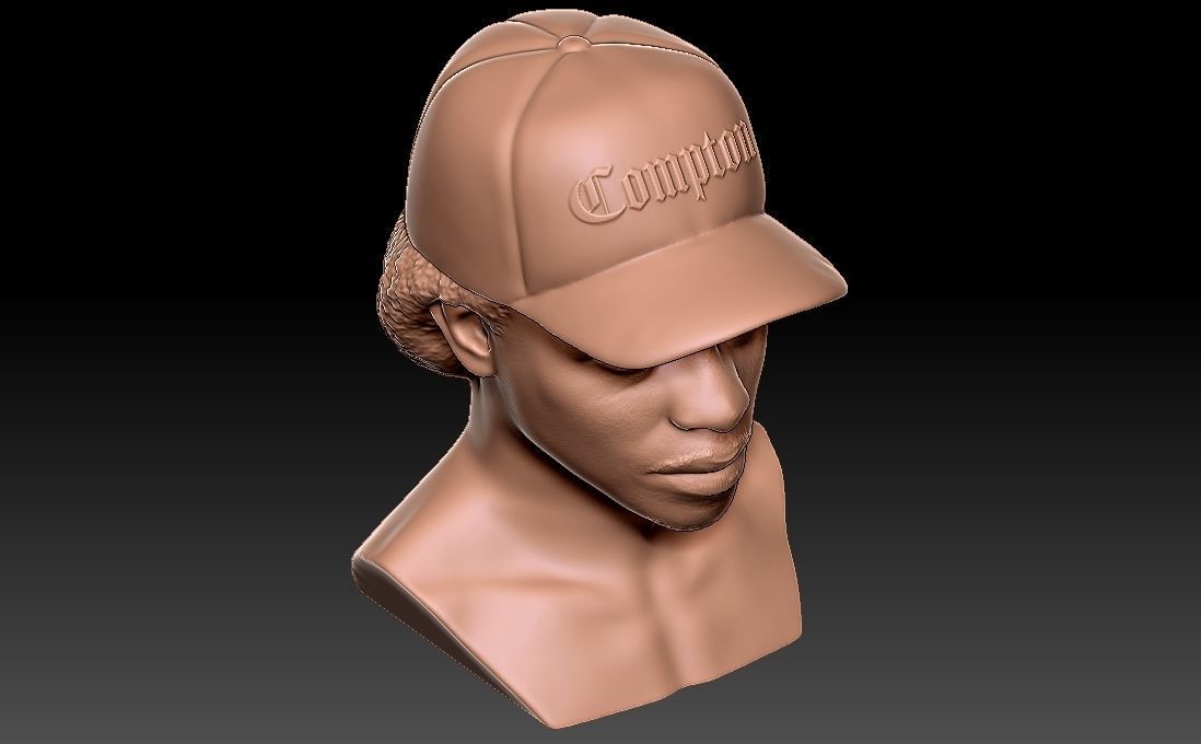 Eazy-E bust for 3D printing 3D print model_21