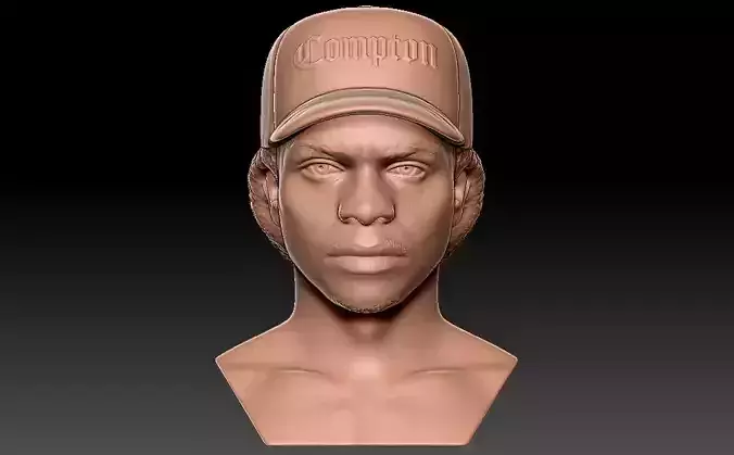 Eazy-E bust for 3D printing 3D print model