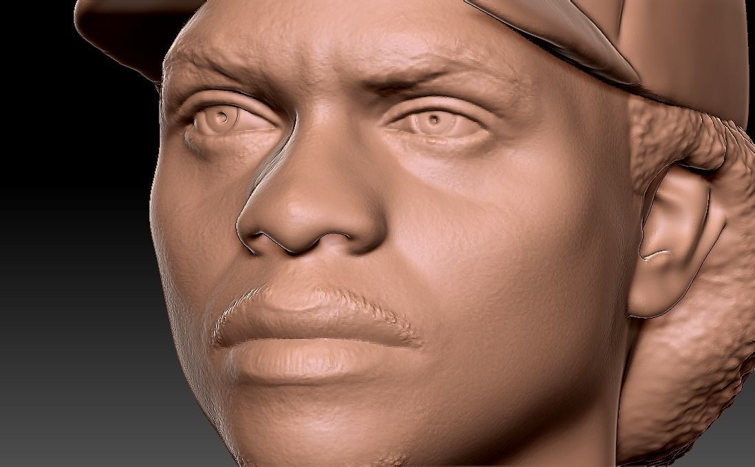 Eazy-E bust for 3D printing 3D print model_14