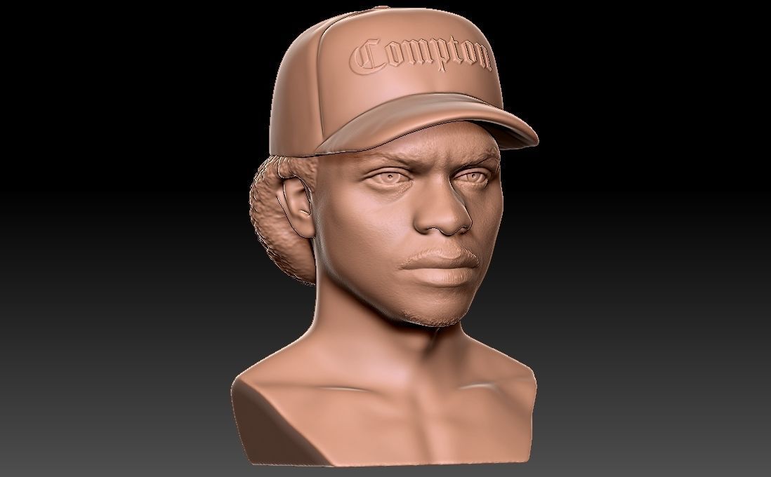 Eazy-E bust for 3D printing 3D print model_10