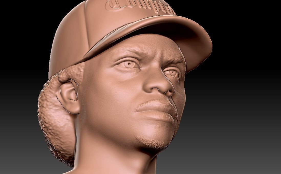 Eazy-E bust for 3D printing 3D print model_16