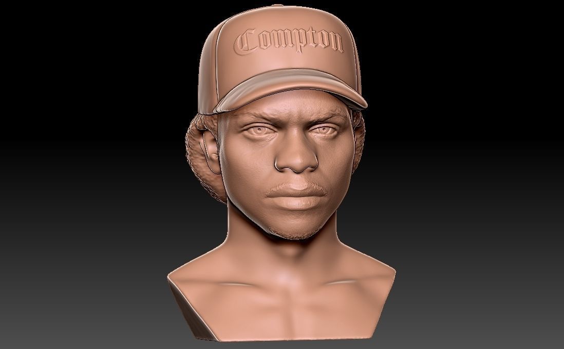 Eazy-E bust for 3D printing 3D print model_11