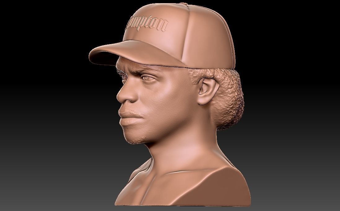 Eazy-E bust for 3D printing 3D print model_3