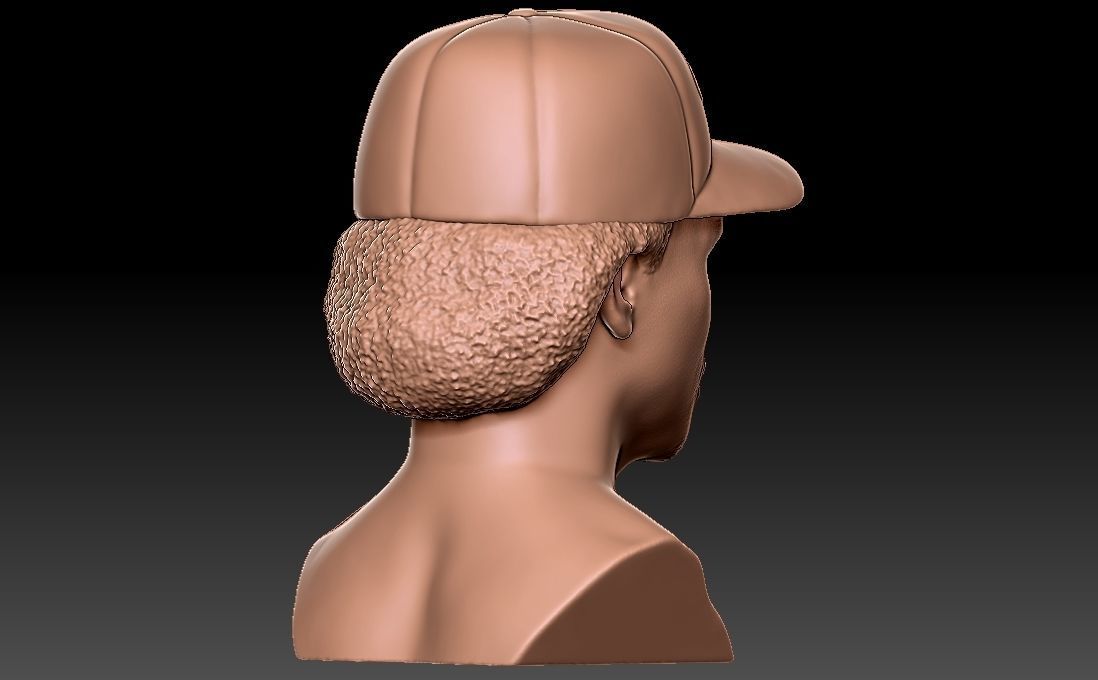 Eazy-E bust for 3D printing 3D print model_7