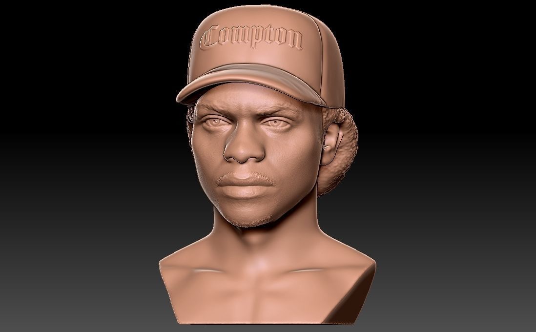 Eazy-E bust for 3D printing 3D print model_1
