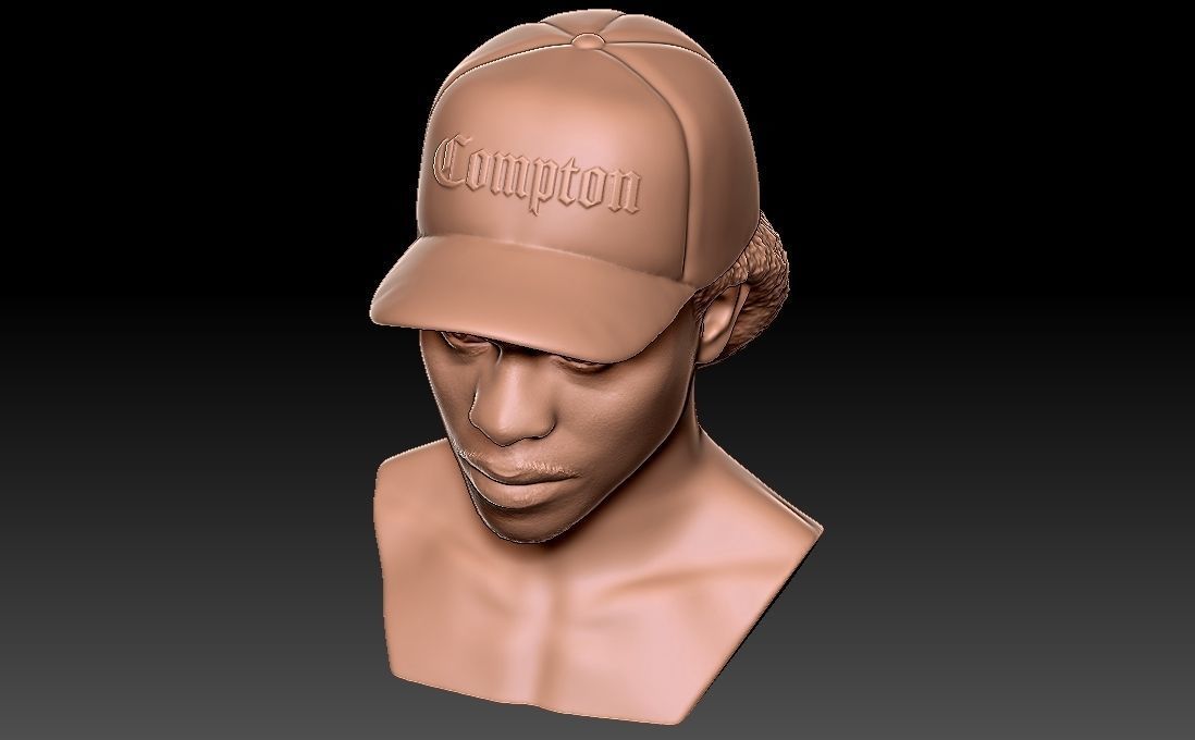 Eazy-E bust for 3D printing 3D print model_22