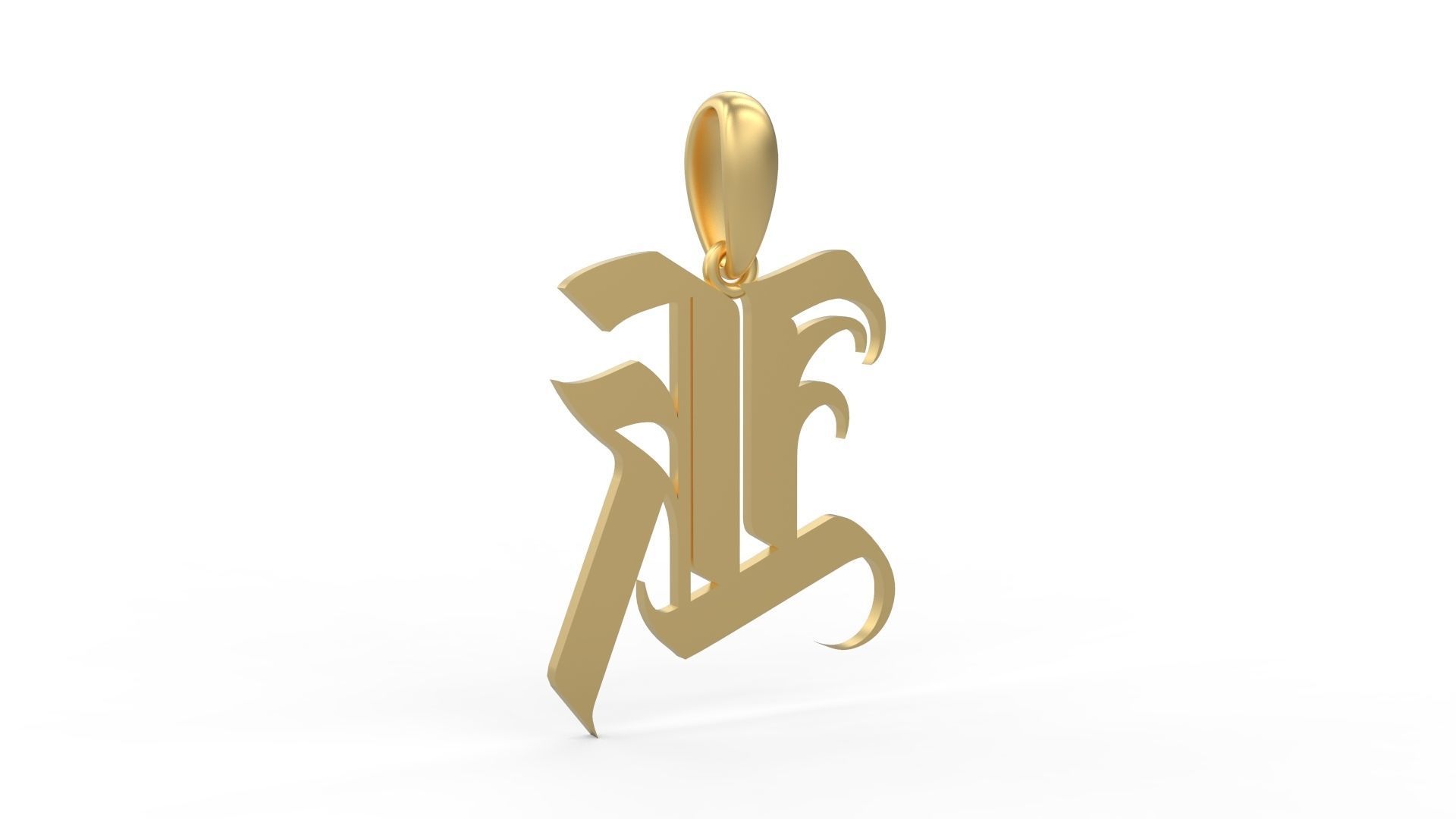 Initial Letters Pendant Avestrava Regular K 3D print model_3