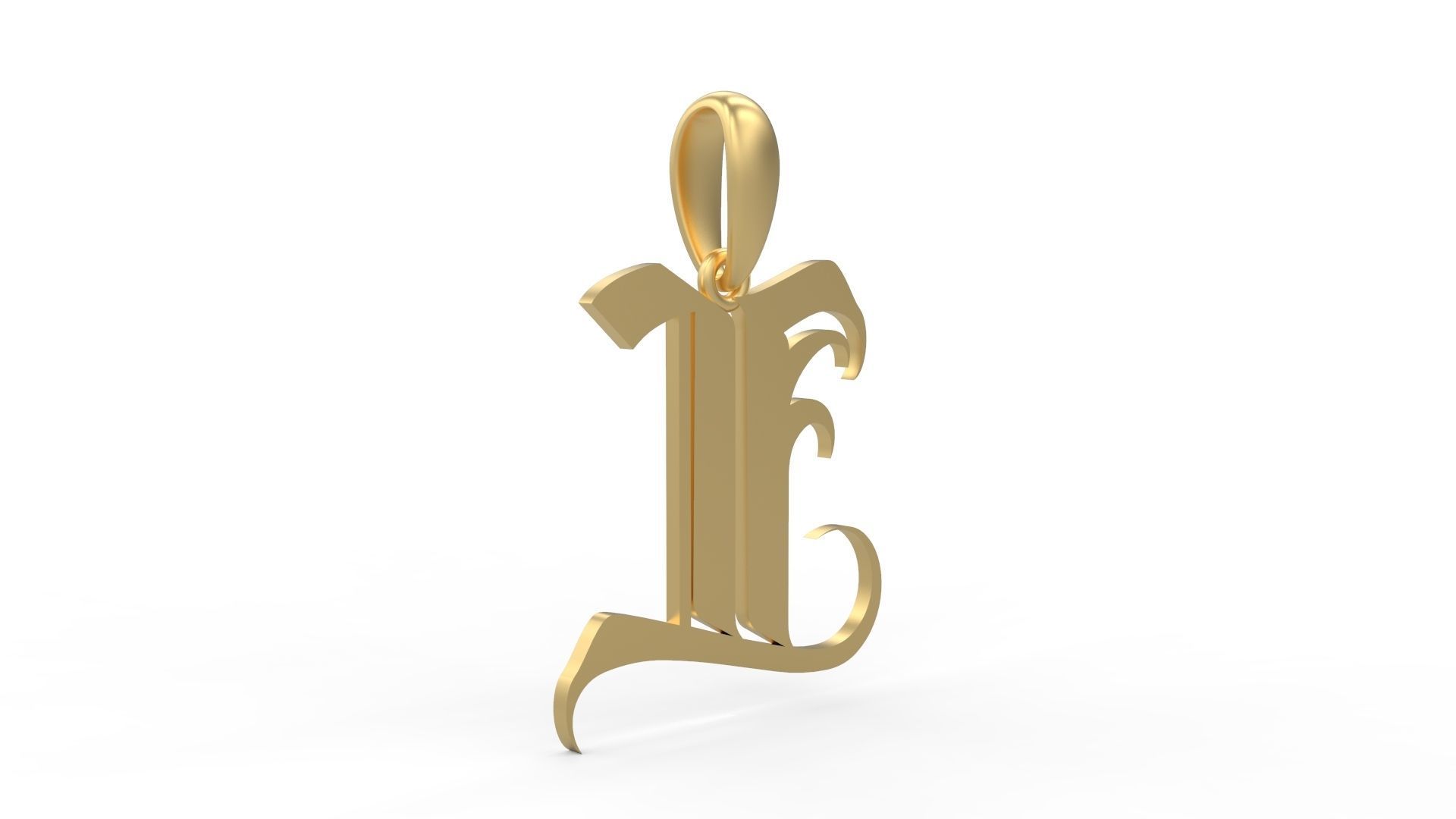 Initial Letters Pendant Avestrava Regular L 3D print model_3