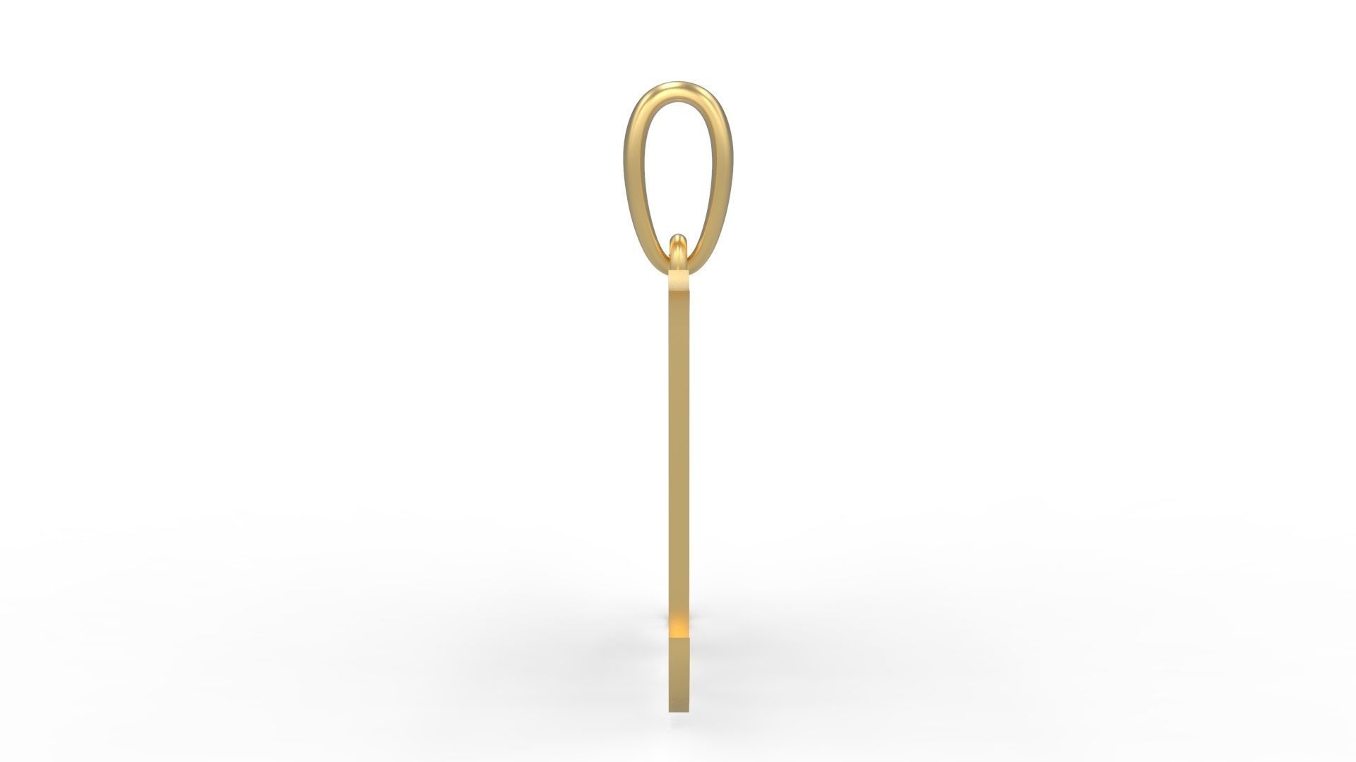 Initial Letters Pendant Avestrava Regular M 3D print model_2