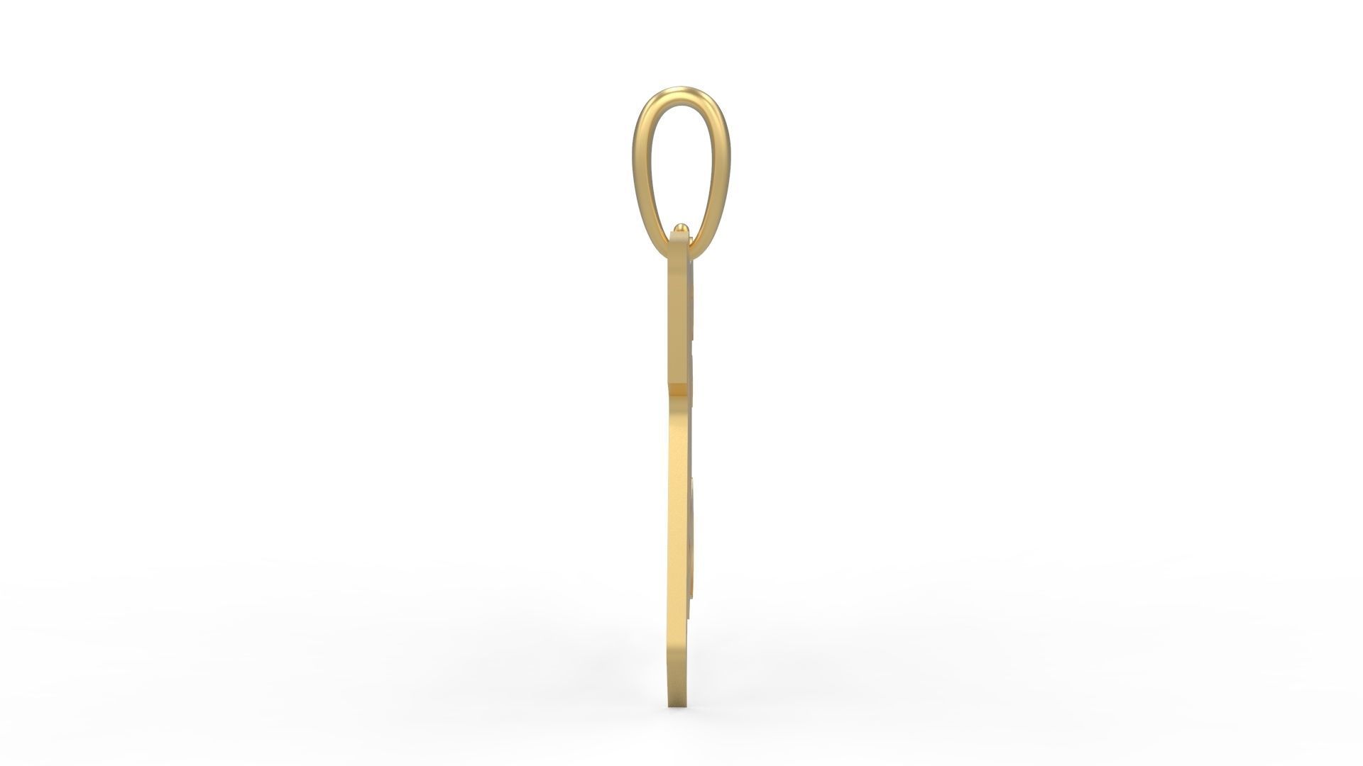 Initial Letters Pendant Avestrava Regular R 3D print model_2