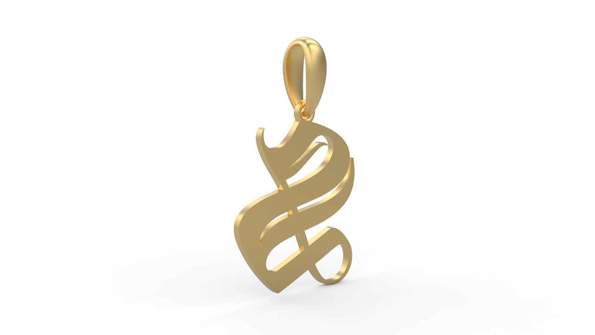 Initial Letters Pendant Avestrava Regular S 3D print model_3