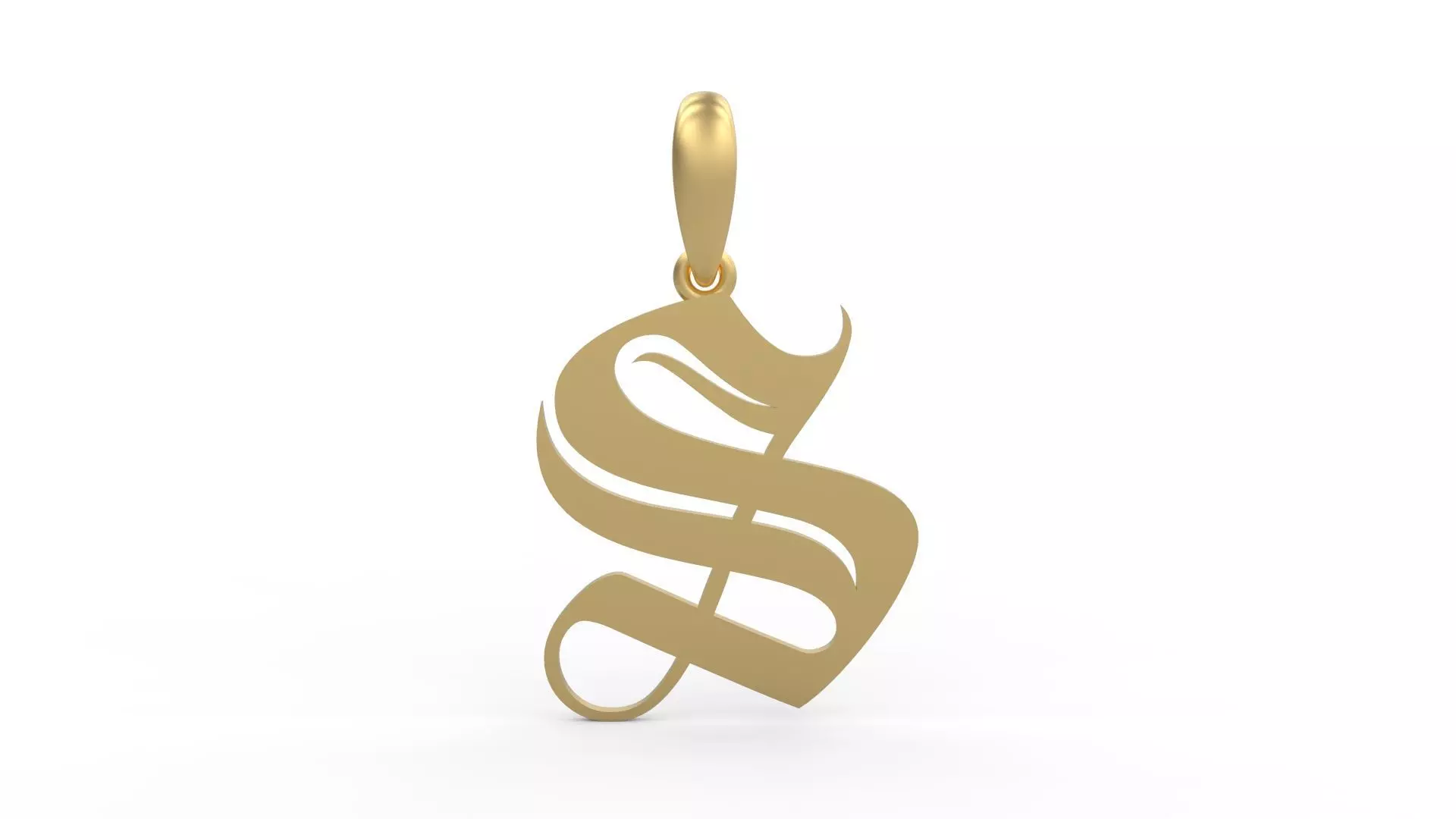 Initial Letters Pendant Avestrava Regular S 3D print model_0