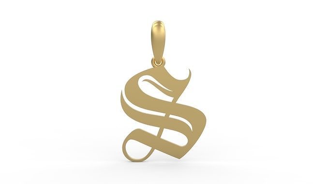 Initial Letters Pendant Avestrava Regular S 3D print model