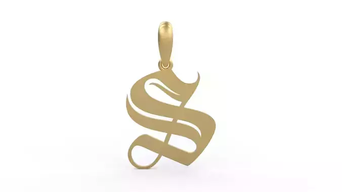 Initial Letters Pendant Avestrava Regular S 3D print model