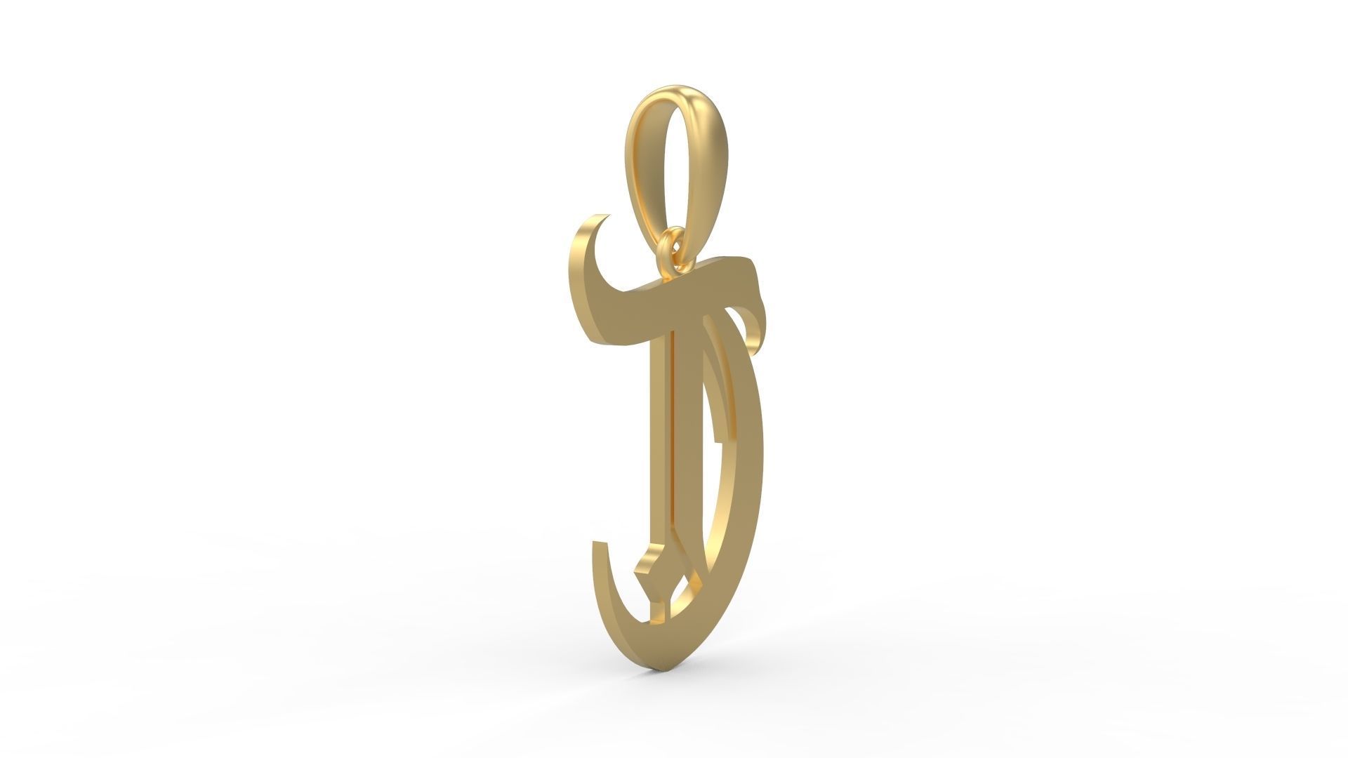 Initial Letters Pendant Avestrava Regular T 3D print model_3