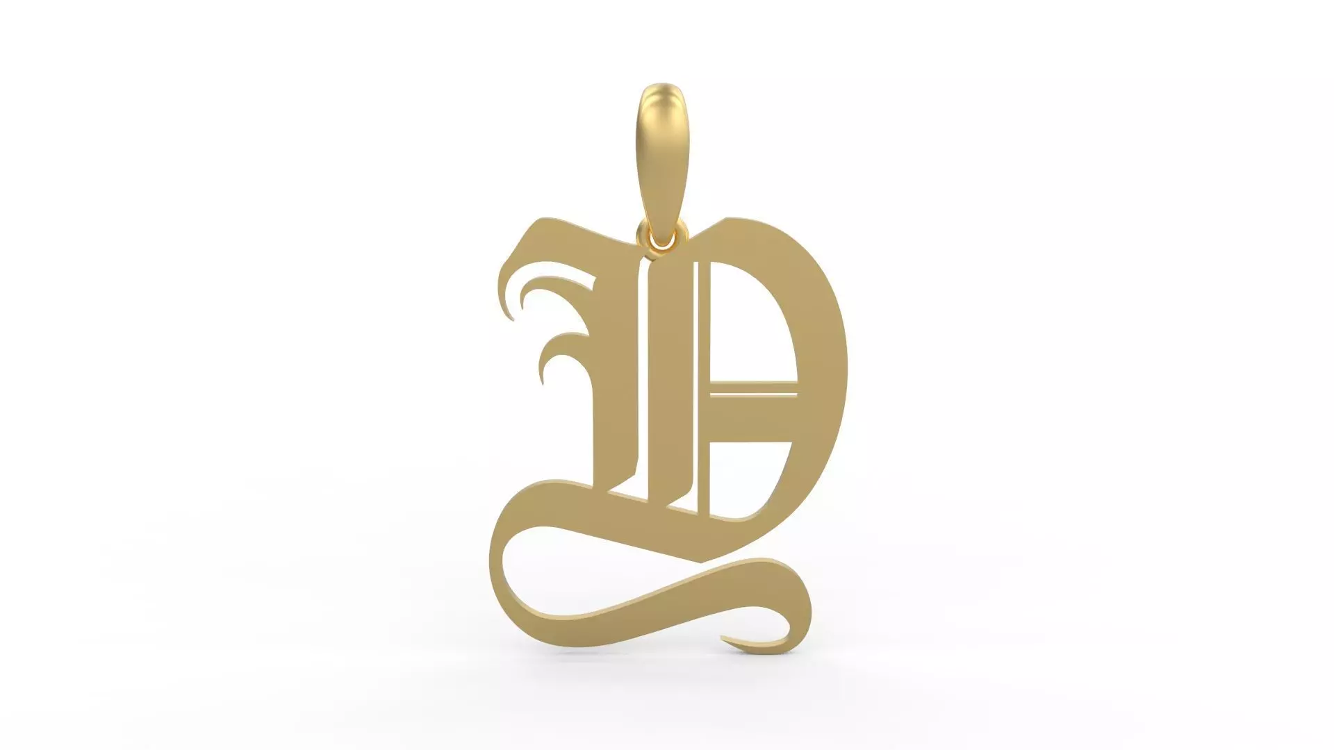 Initial Letters Pendant Avestrava Regular Y 3D print model_0