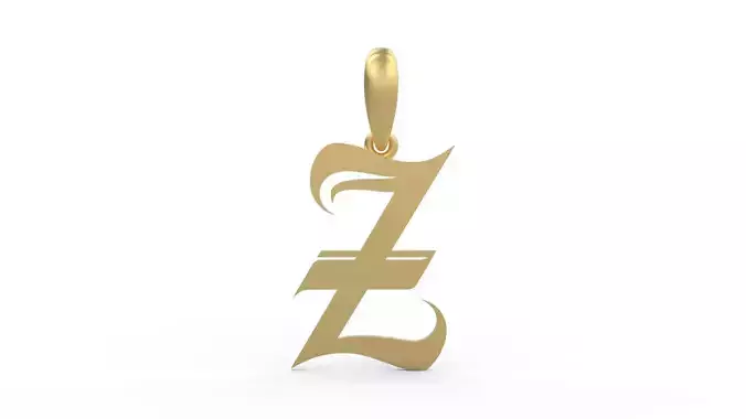 Initial Letters Pendant Avestrava Regular Z