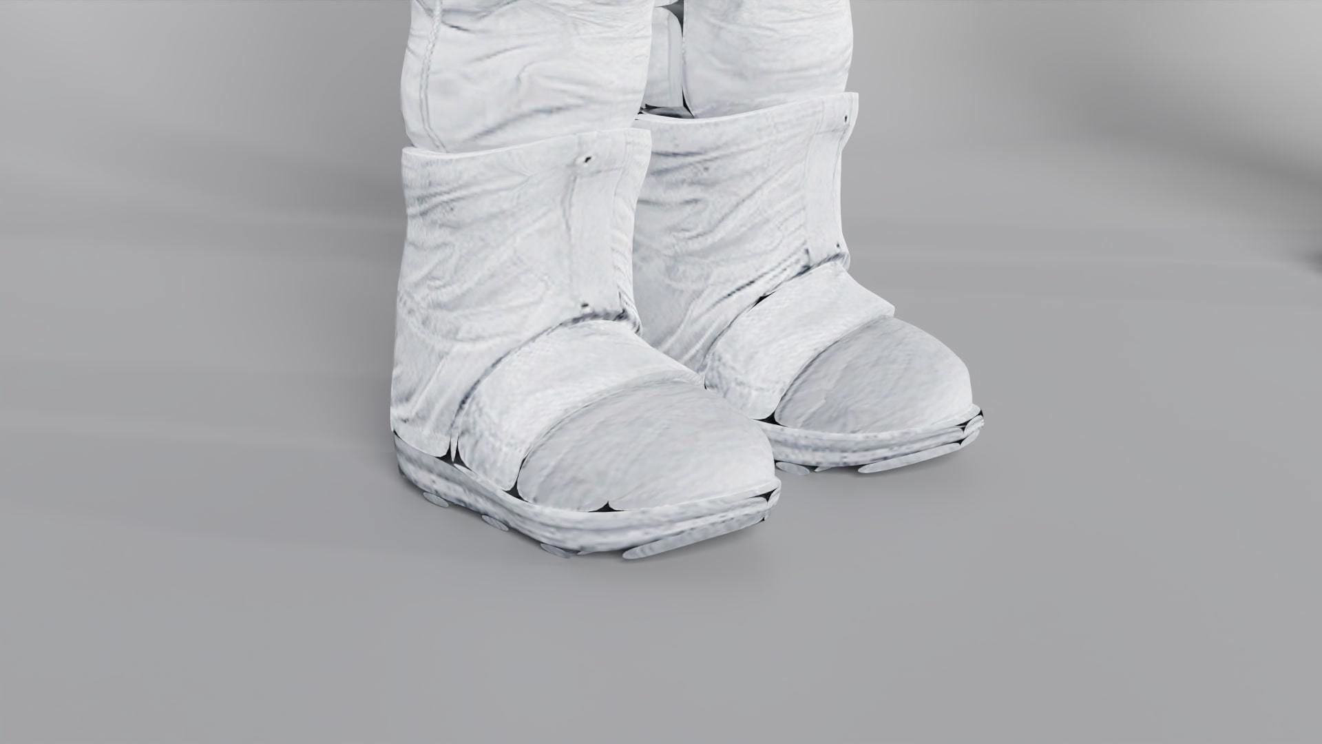 Cosmonaut Astronaut RIGGED Low-poly 3D model_5