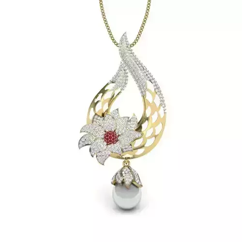 Women pendant 3dm 1render detail