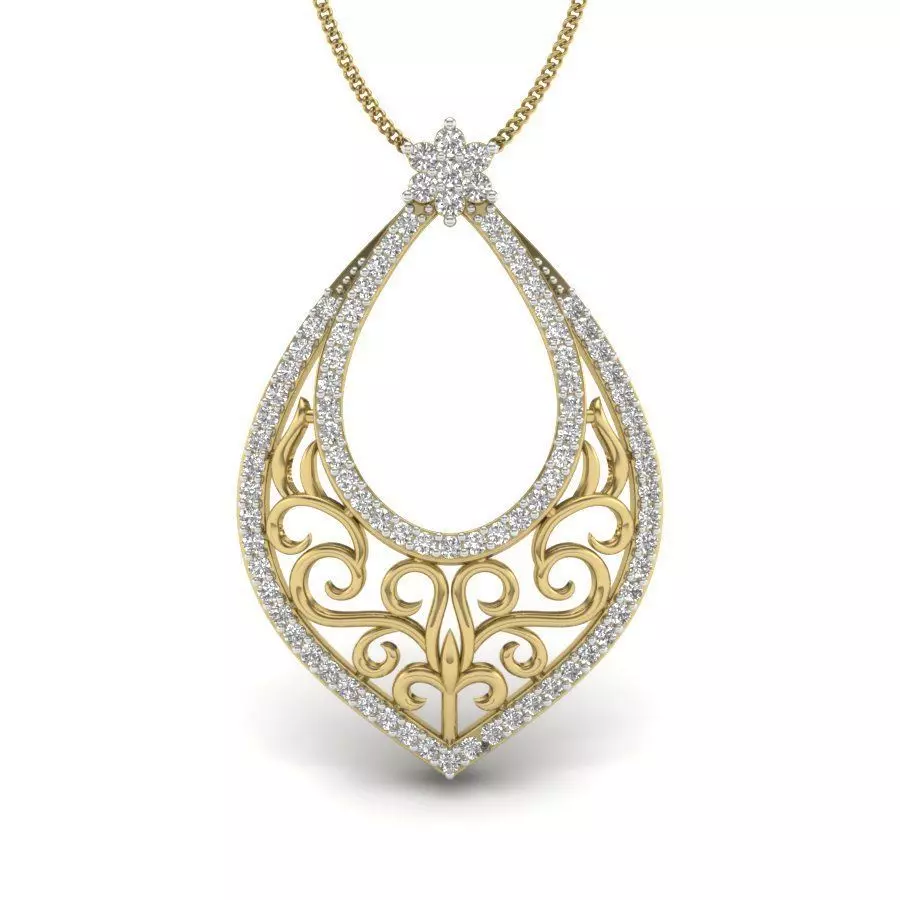 Women pendant 3dm 1render detail 3D print model_0