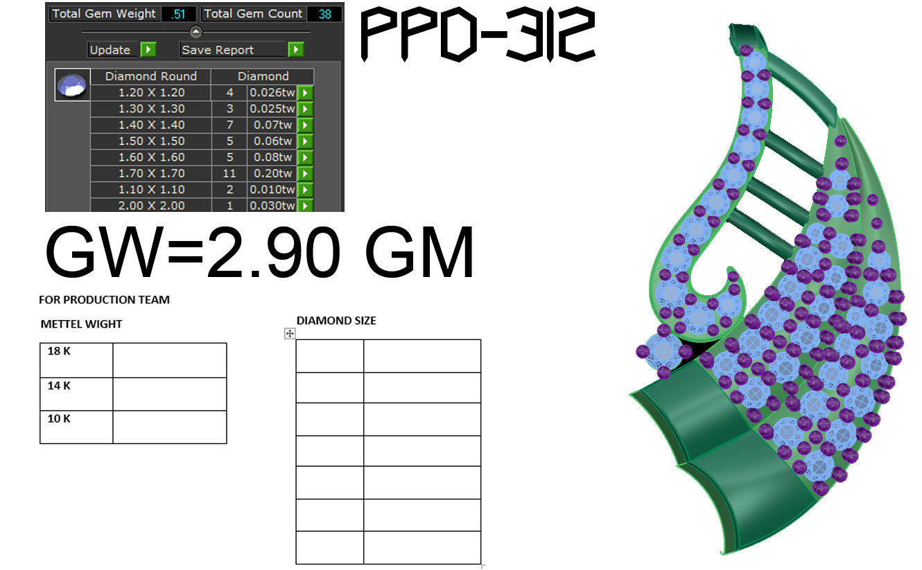 Women pendant 3dm 1render detail 3D print model_1