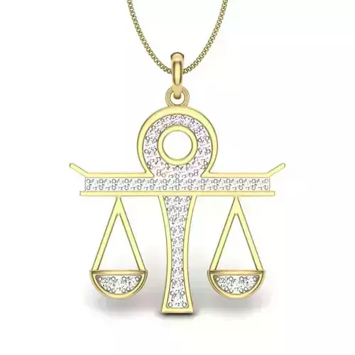 Zodiac pendant 3dm 1render detail