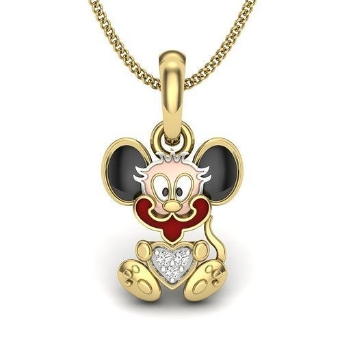 Micky mouse pendant 3dm 1render detail 3D print model