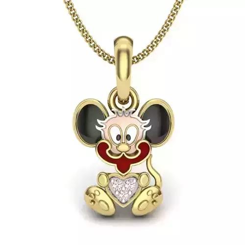 Micky mouse pendant 3dm 1render detail 3D print model