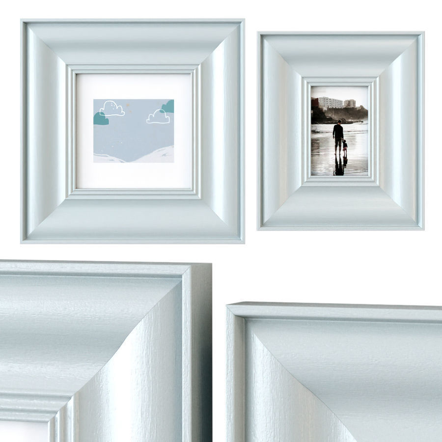 Childrens room paintings on the shelves 3D model_4