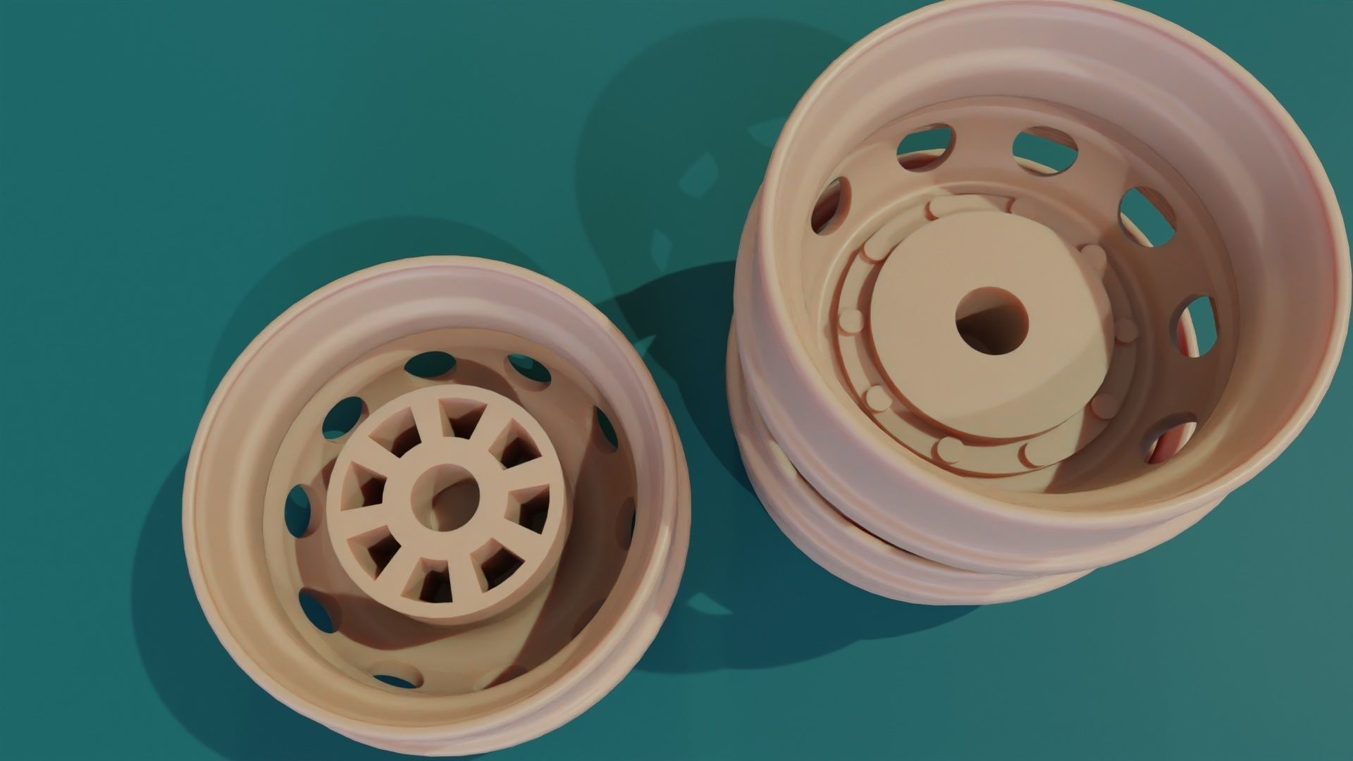 Truck Wheels print ready 3D print model_1