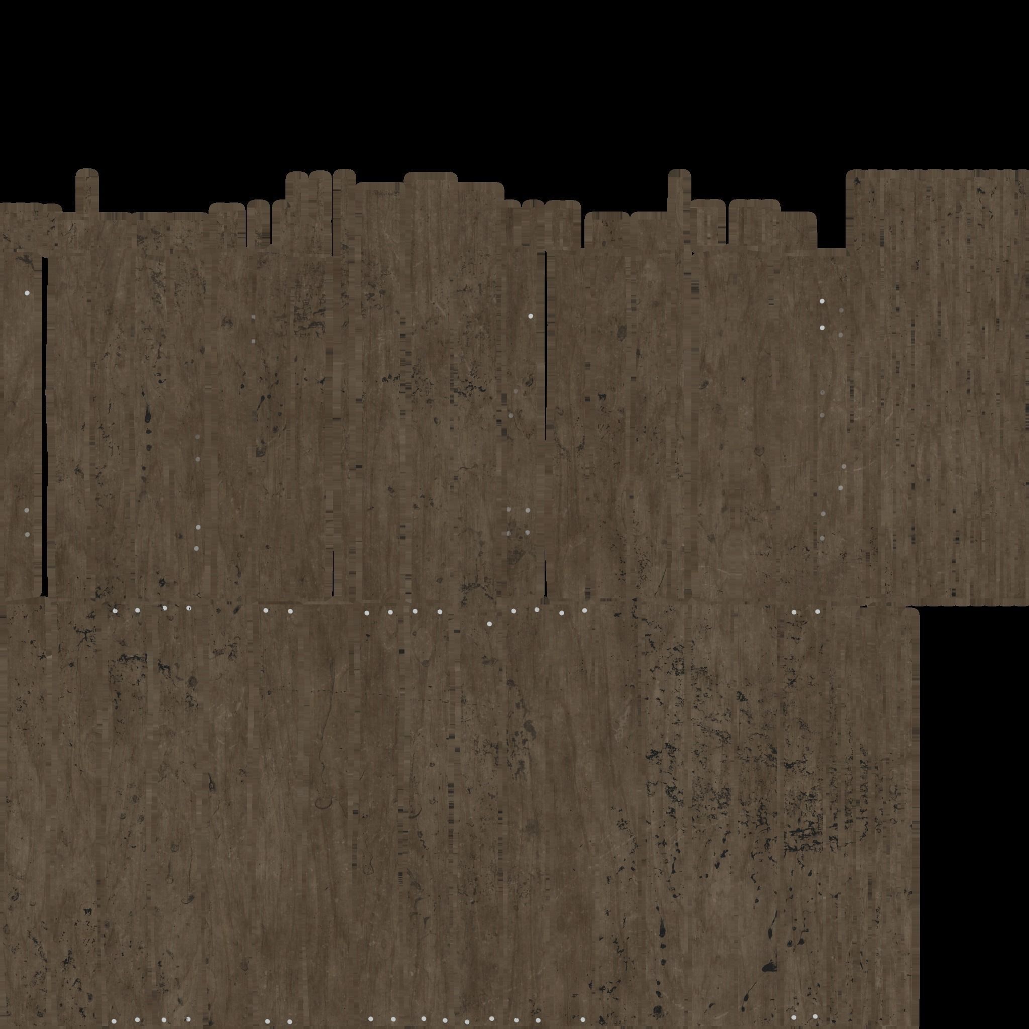 Wood Fence  Free low-poly 3D model_5