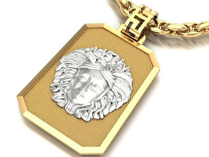 Greek pendant medusa      3D print model
