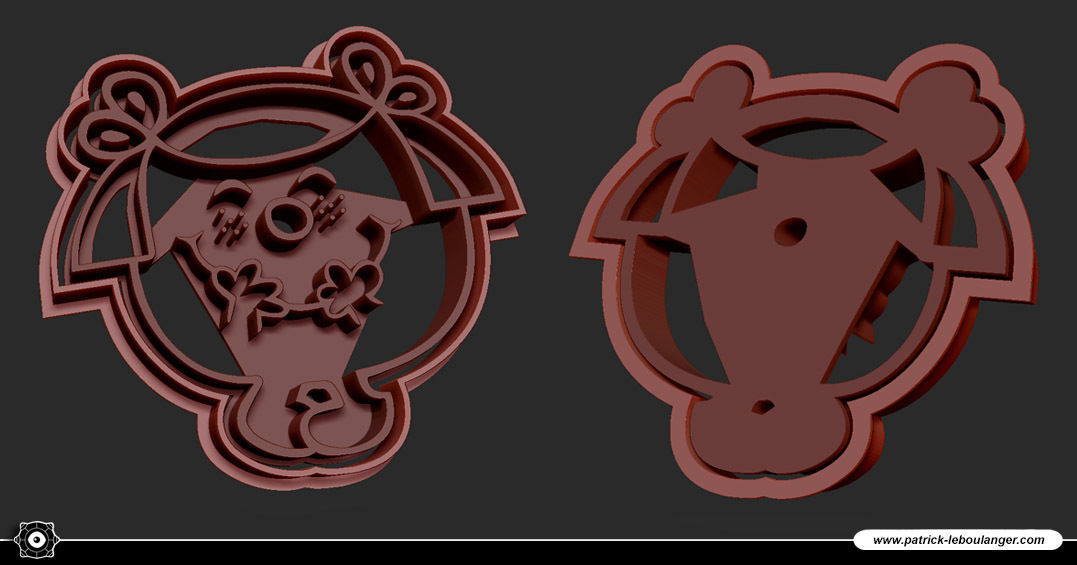 Little Miss Giggle Cookie Cutter 3D print model_4