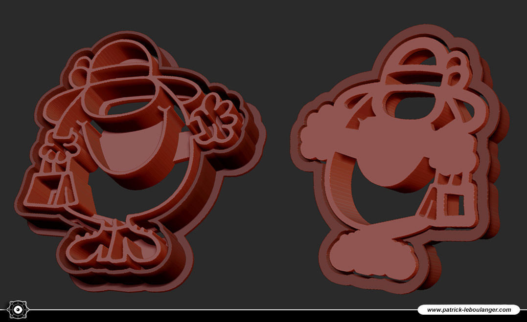 Little Miss Scatterbrain Cookie Cutter 3D print model_4